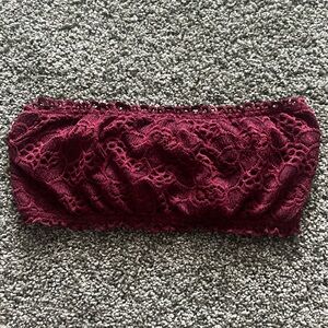 Justify Lace Bandeau - Deep Burgundy